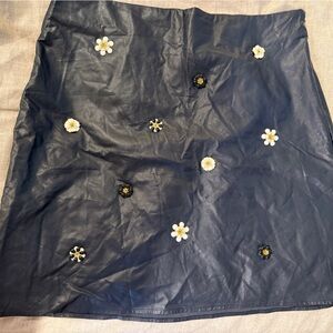 Blue Embellished Women's Skirt